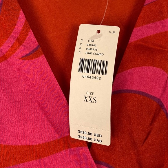 NWT Anthropologie Hutch Zebra-Striped Wrap Maxi Dress Size XXS Wedding Guest - Picture 5 of 15